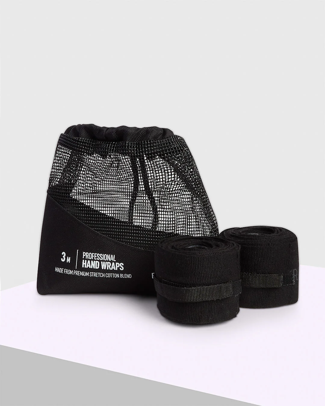 120" BOXRAW Hand Wraps - Black - Image 3