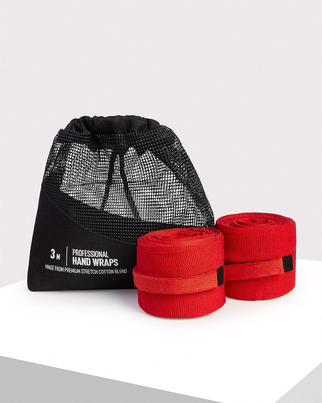120" BOXRAW Hand Wraps - Red - Image 3