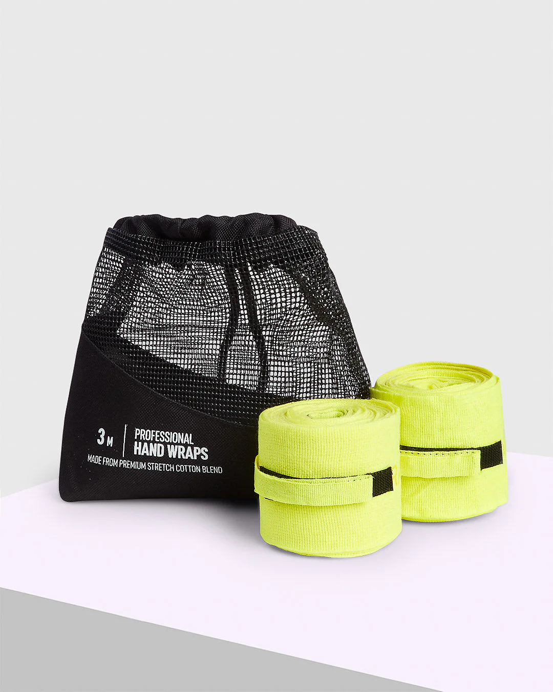 120" BOXRAW Hand Wraps - Yellow - Image 3