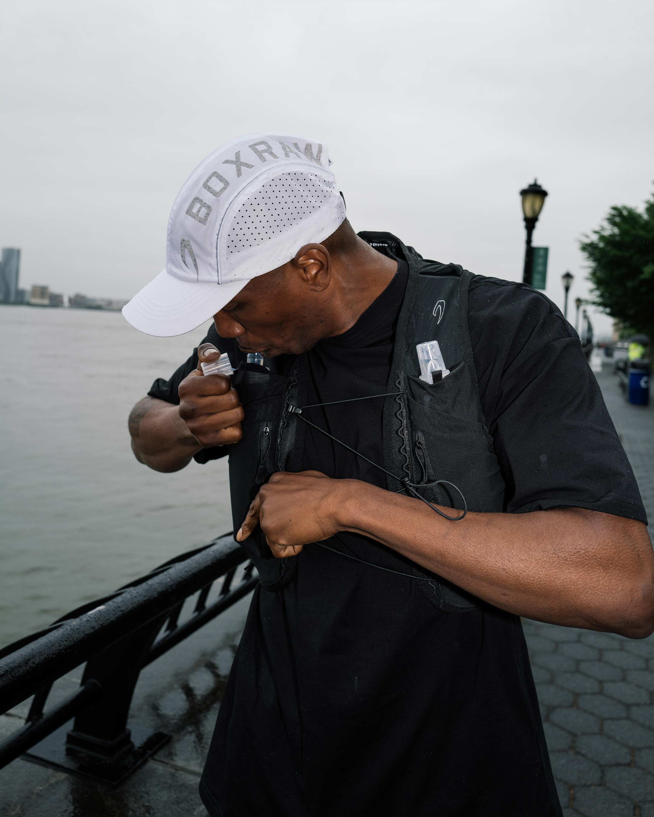 BOXRAW Running Cap - Black - Image 3