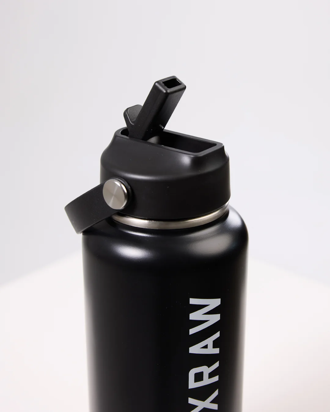 BOXRAW 32oz Steel Water Bottle - Black - Image 3