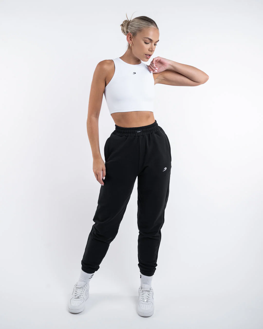 Essentials Racer Crop Top - White - Image 7