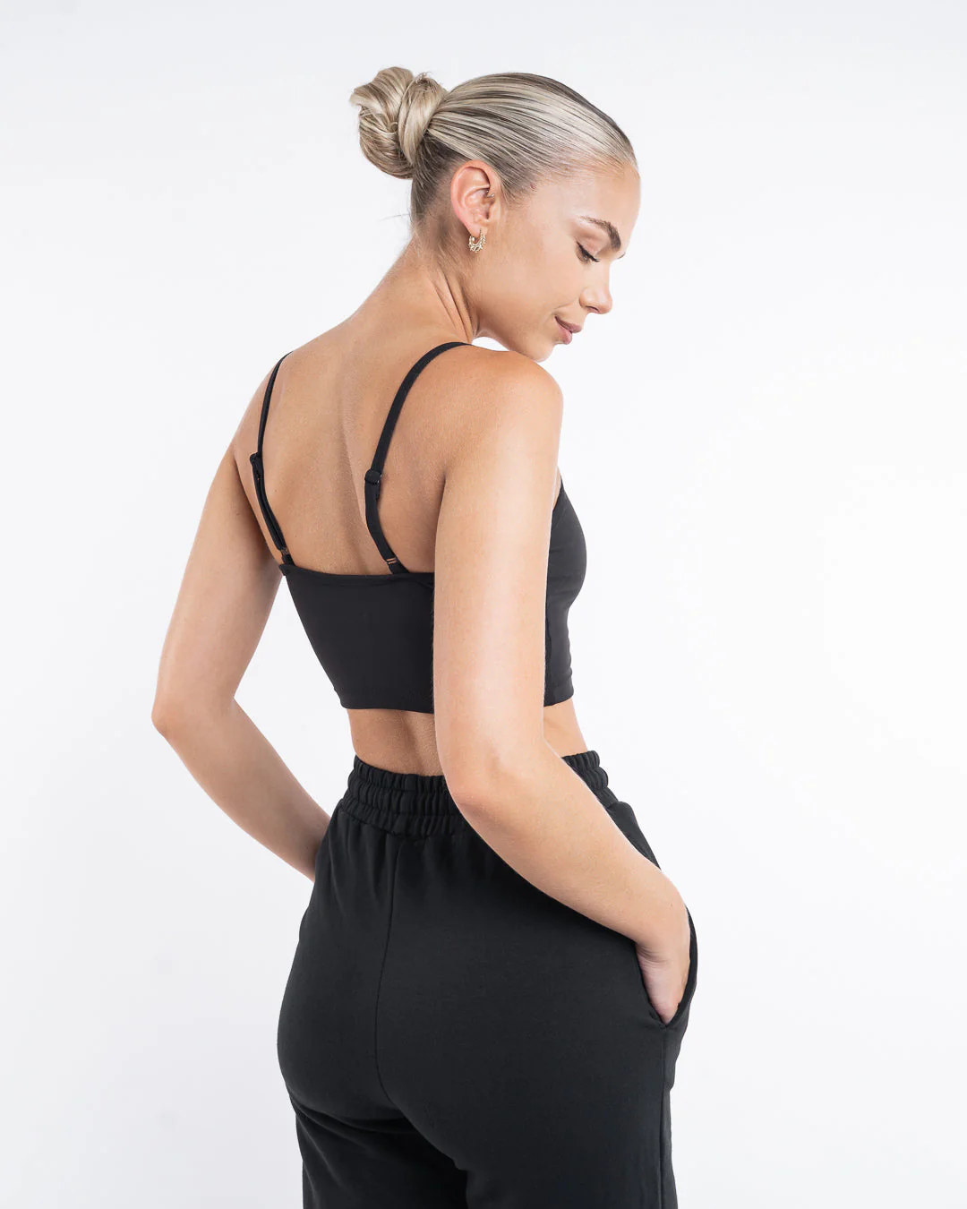 Essentials Tank Bralette - Black - Image 4