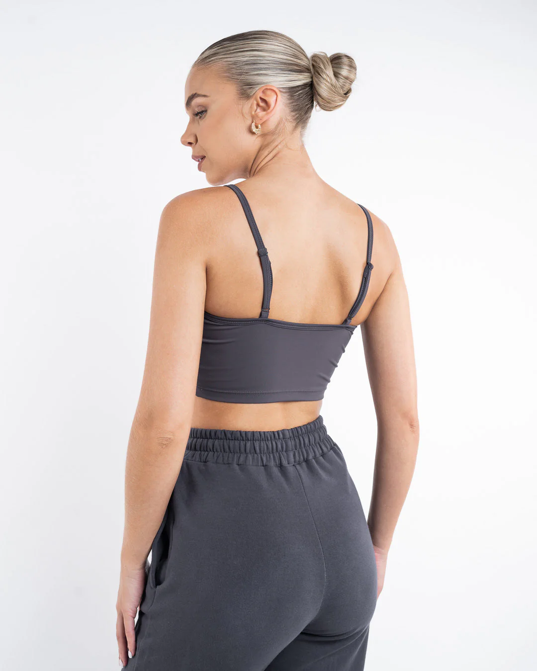 Essentials Tank Bralette - Charcoal - Image 4