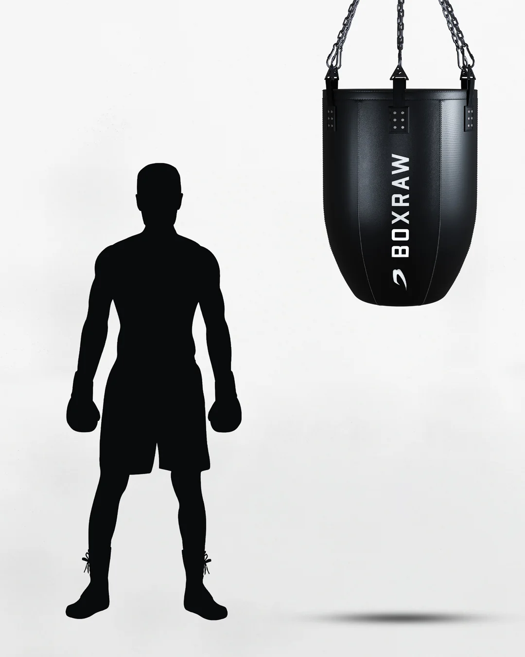 BOXRAW 3.7ft Fat Man Bag - Black/350lb - Image 5