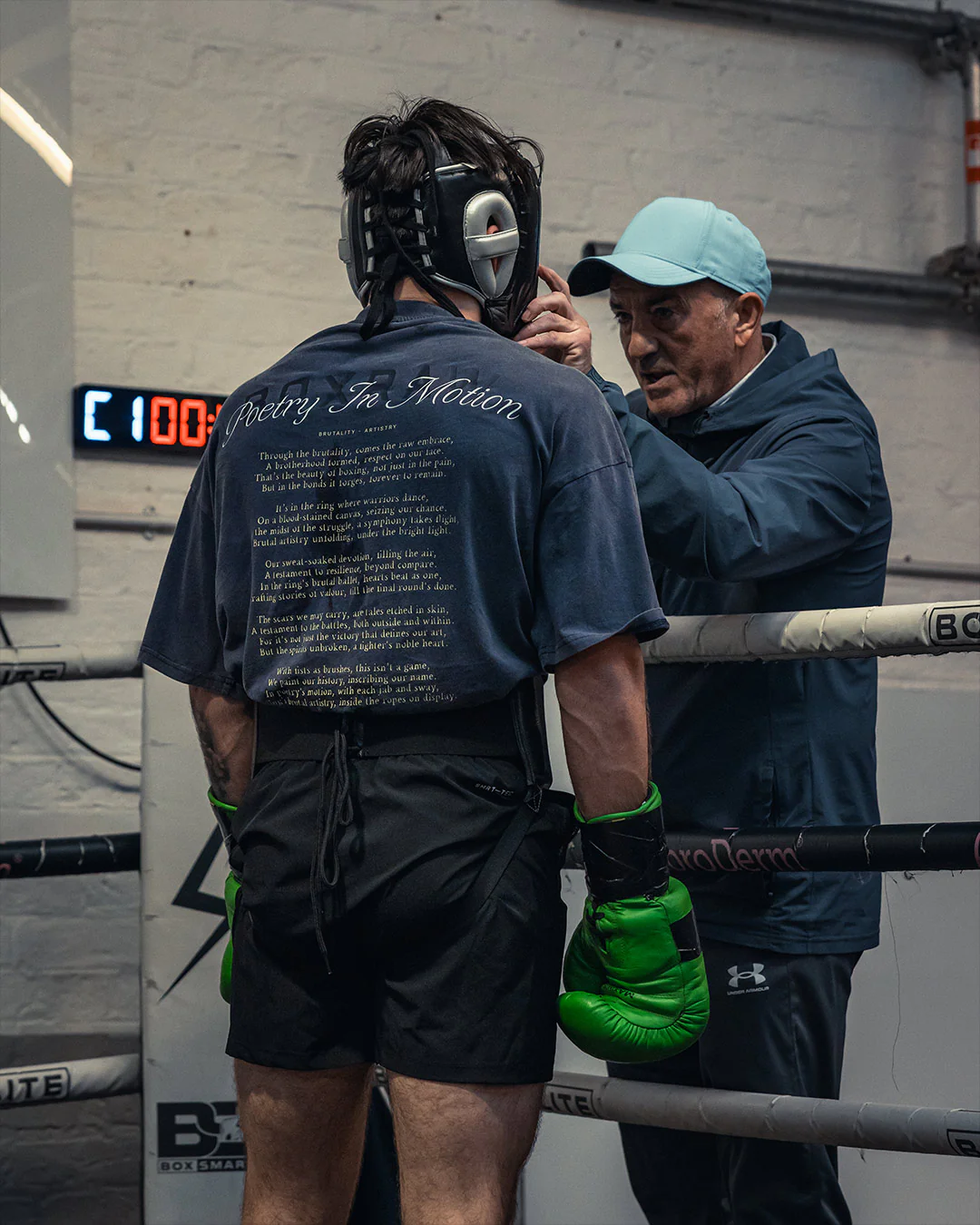 Poetry In Motion Oversized T-Shirt - Washed Navy - Image 3