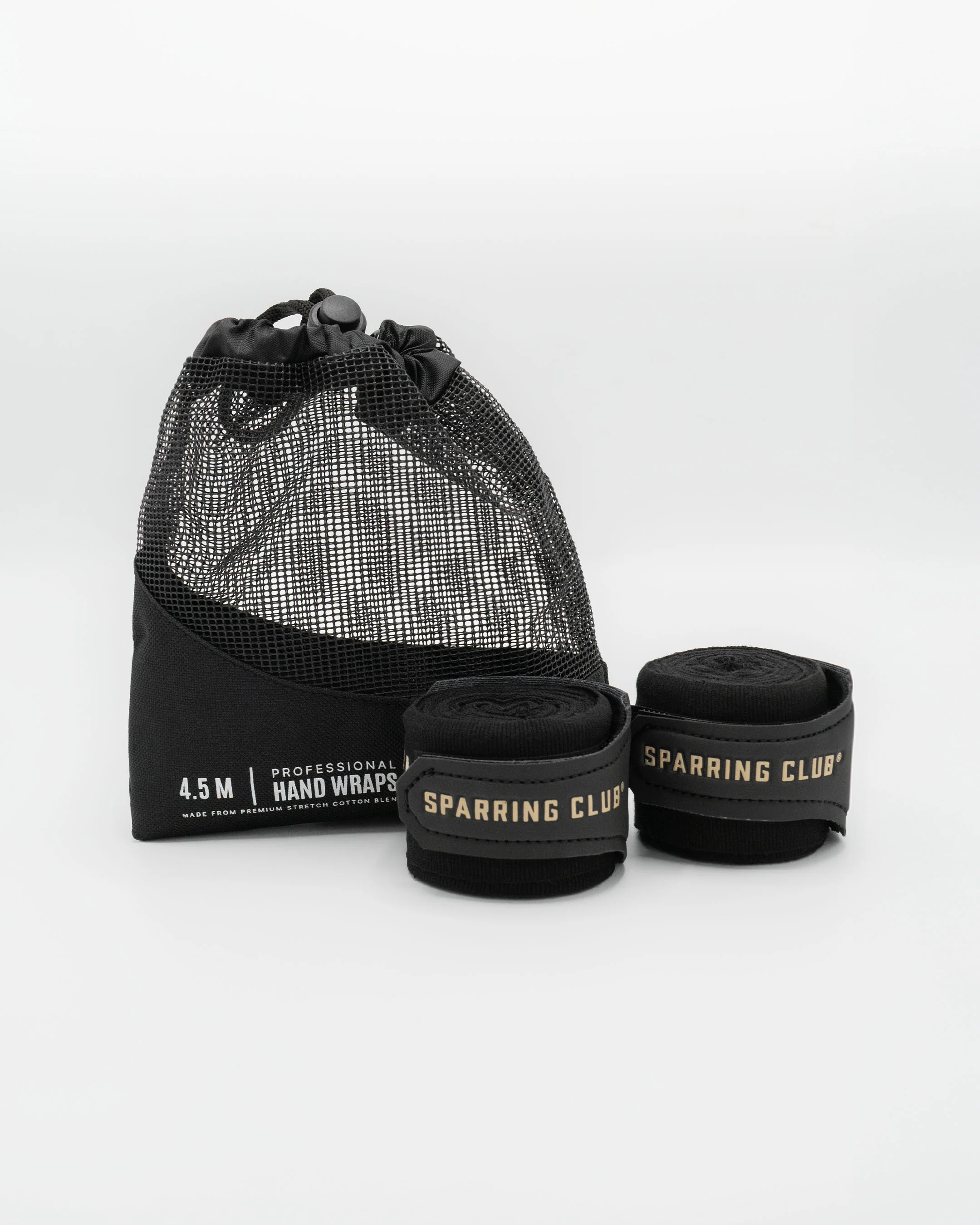 180" Sparring Club Hand Wraps - Black - Image 4