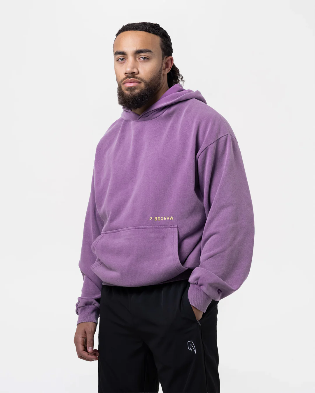 Sparring Club Oversized Hoodie - Washed Purple - Image 5
