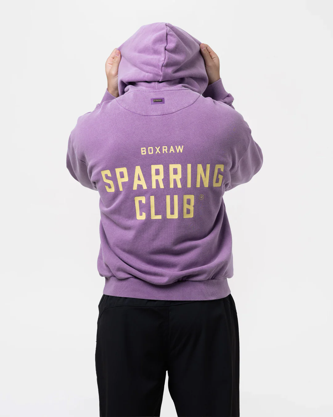 Sparring Club Oversized Hoodie - Washed Purple - Image 6