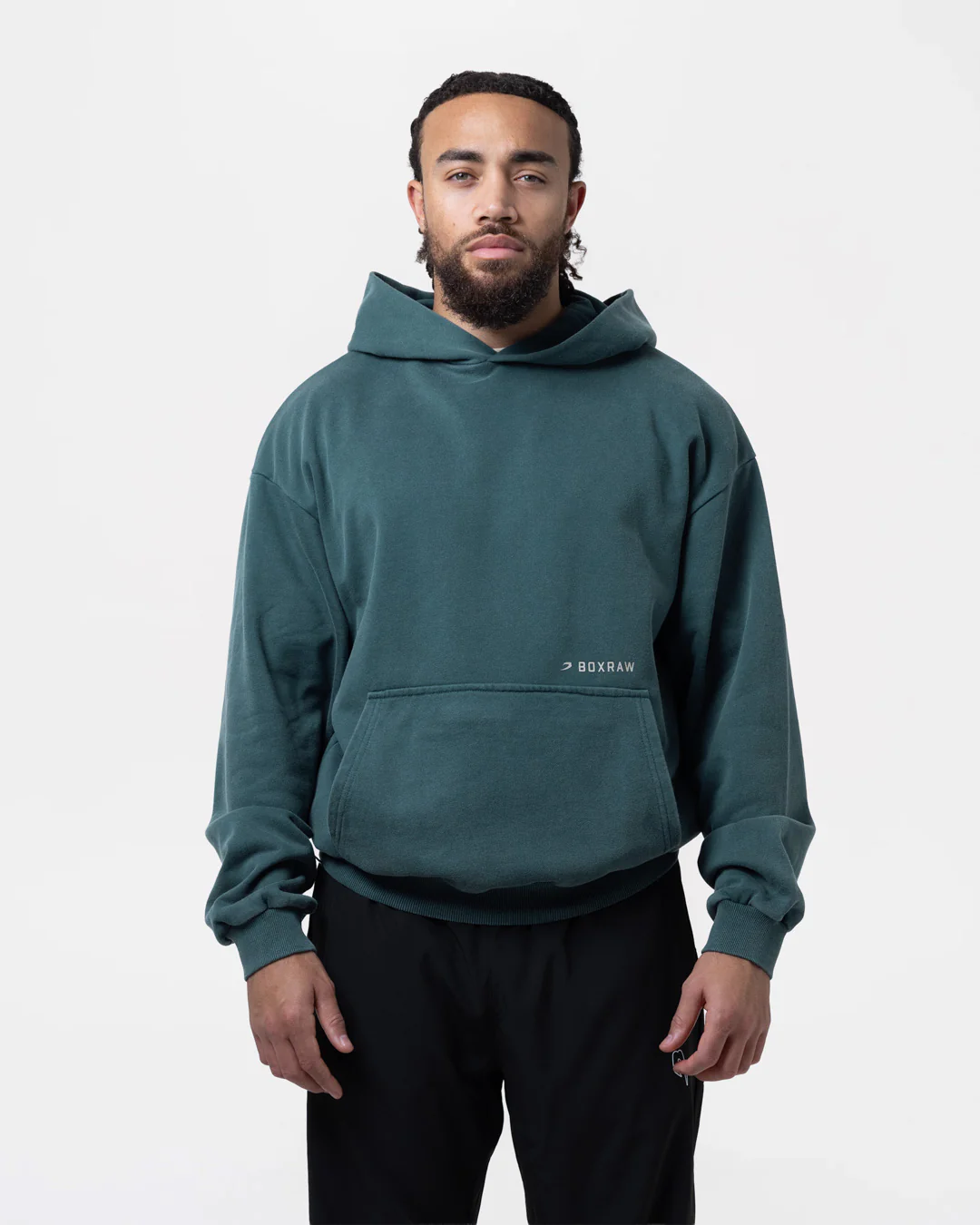 Sparring Club Oversized Hoodie - Washed Teal - Image 4