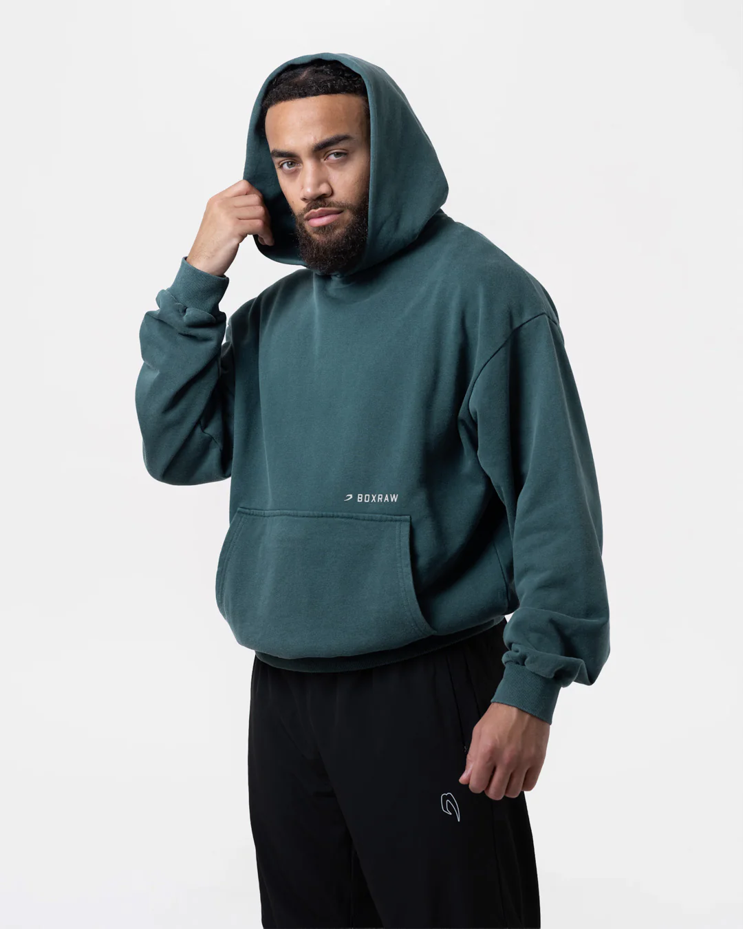 Sparring Club Oversized Hoodie - Washed Teal - Image 5