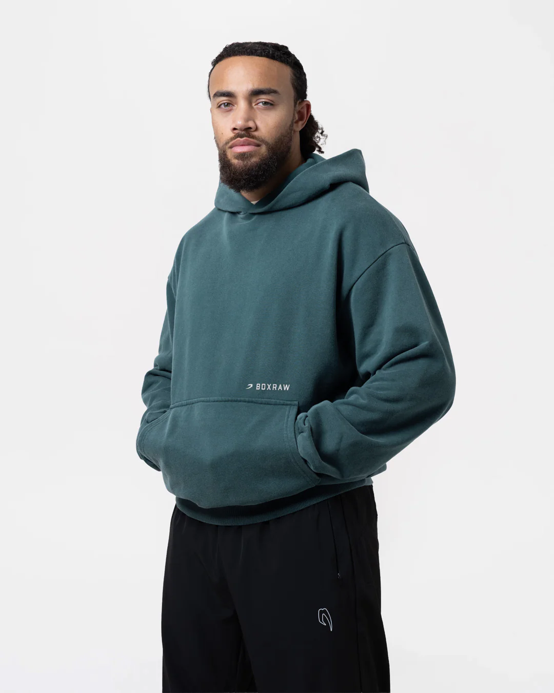 Sparring Club Oversized Hoodie - Washed Teal - Image 6