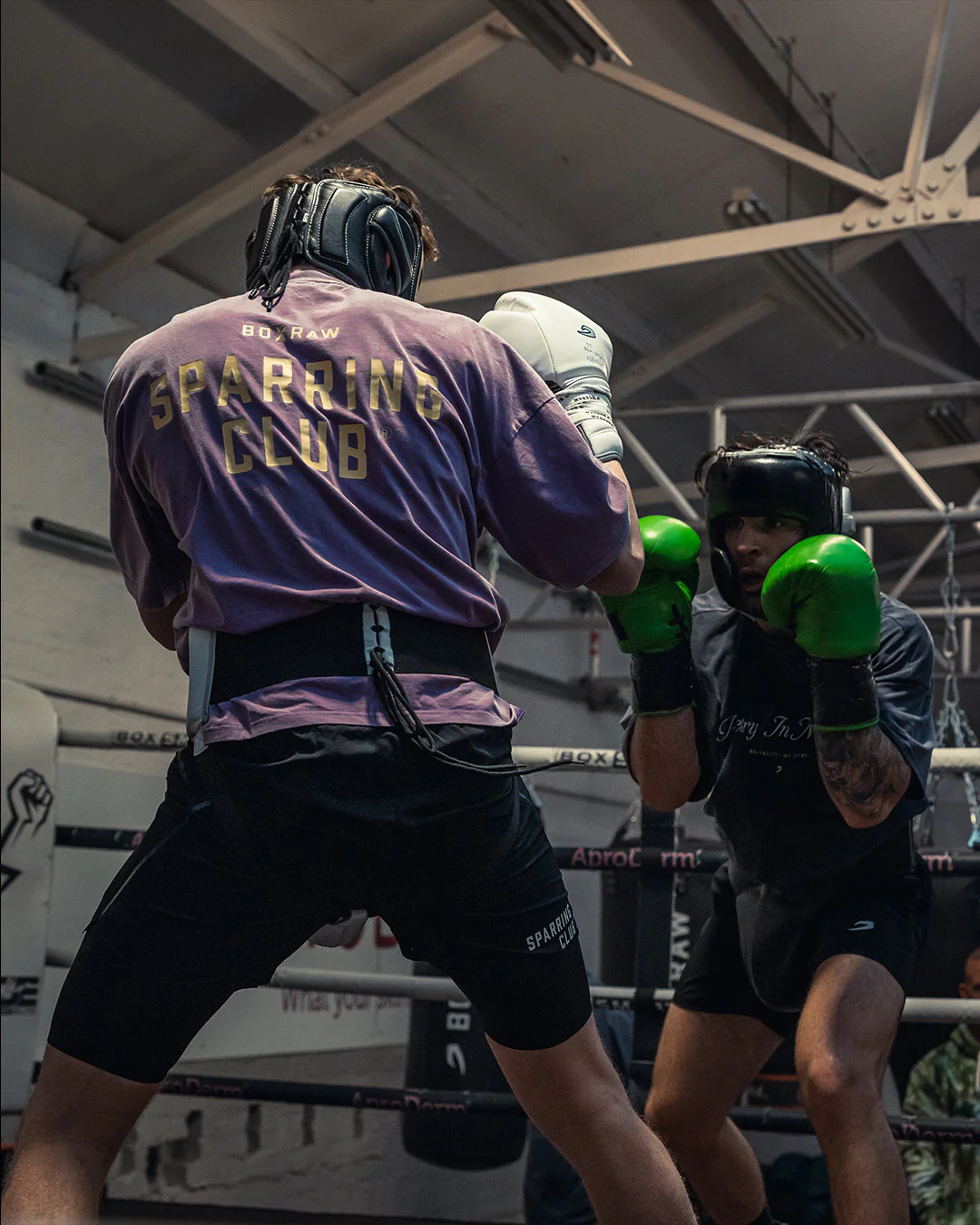Sparring Club Oversized T-Shirt - Washed Purple - Image 3