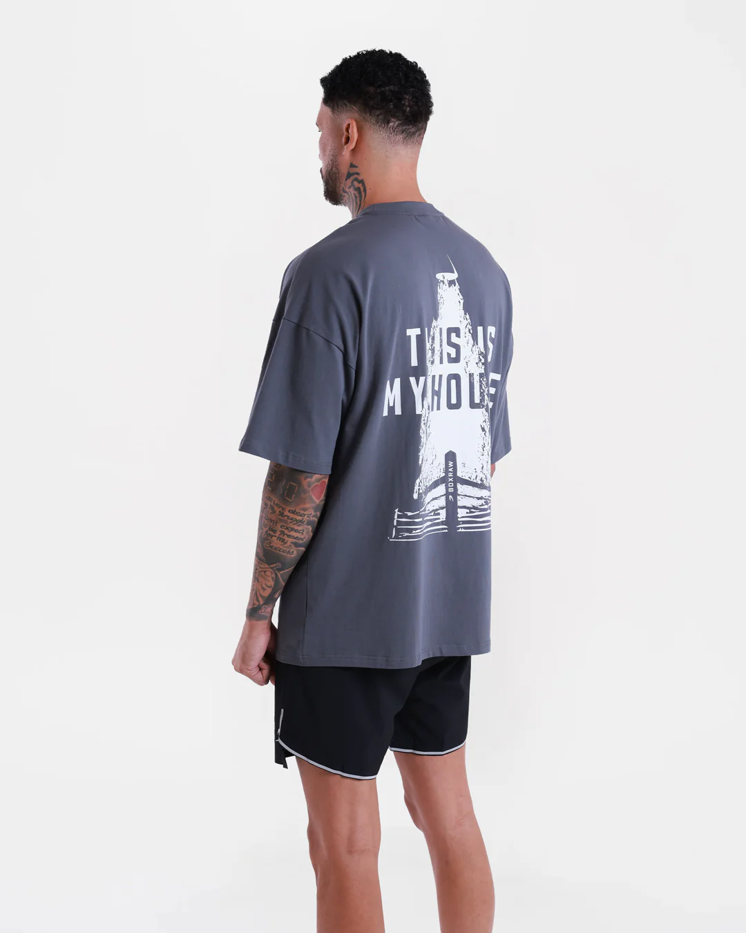 This Is My House Oversized T-Shirt - Charcoal - Image 6