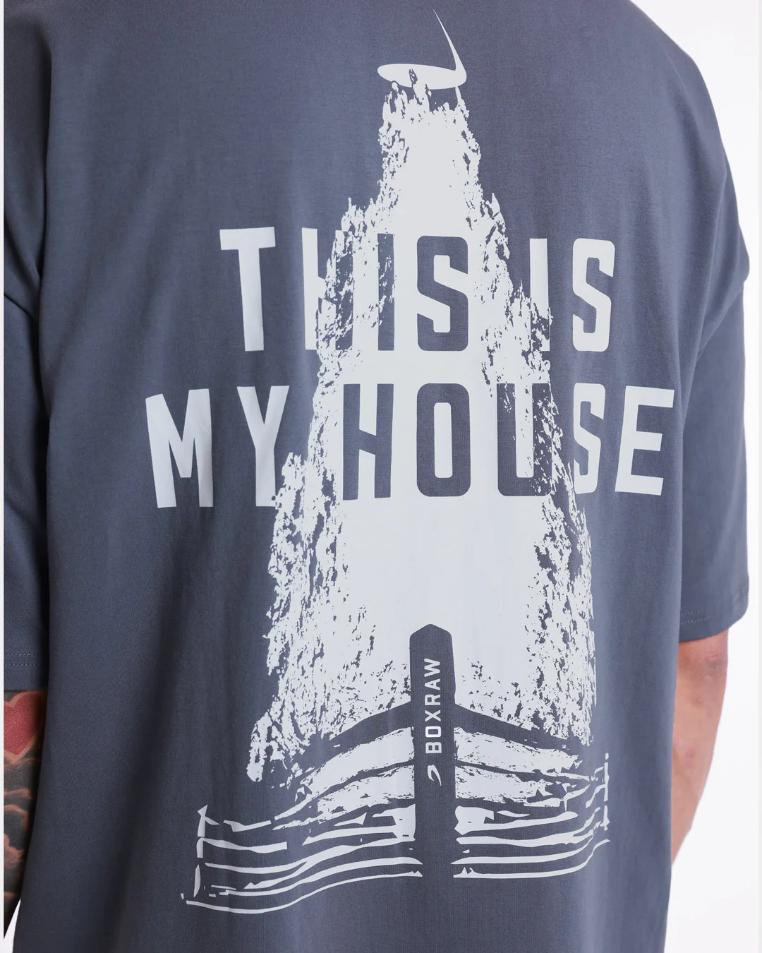 This Is My House Oversized T-Shirt - Charcoal - Image 9