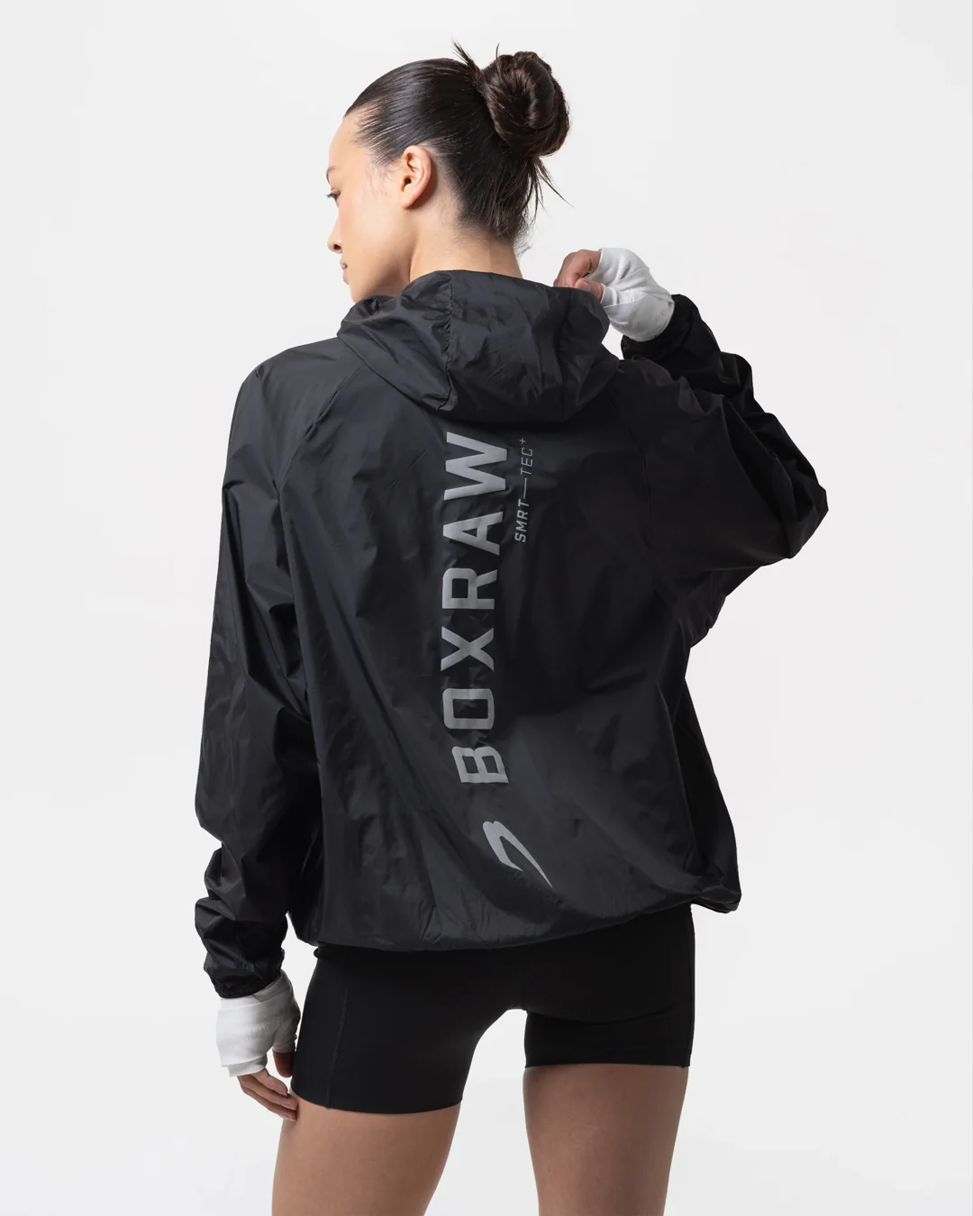 Genaro Zip Up Windbreaker - Black - Image 5