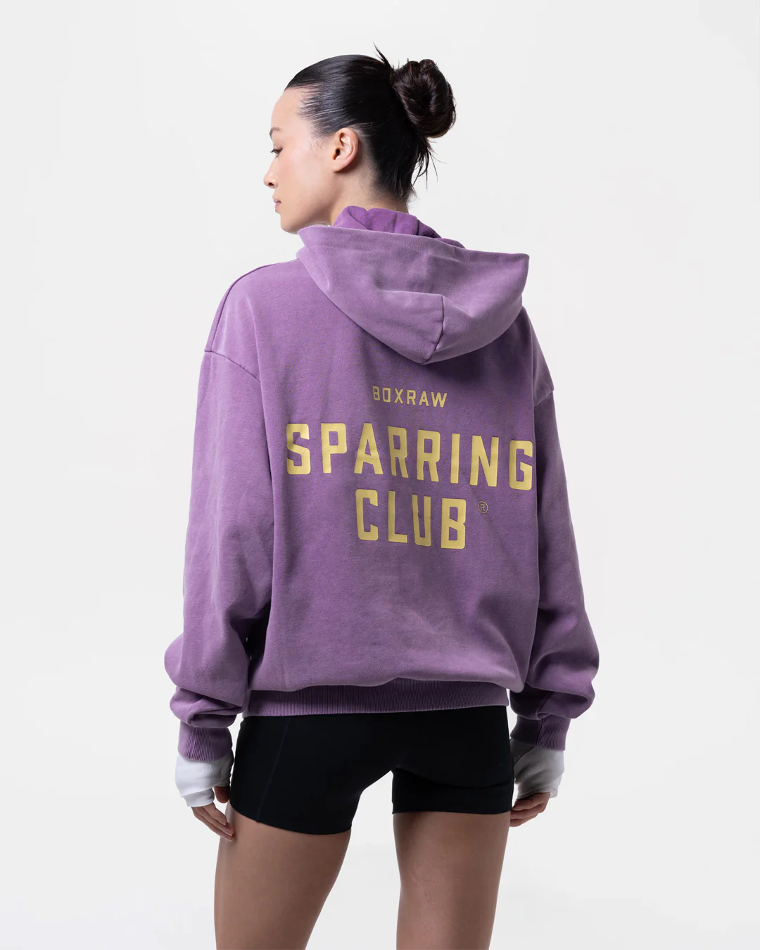 Sparring Club Oversized Hoodie - Washed Purple - Image 5