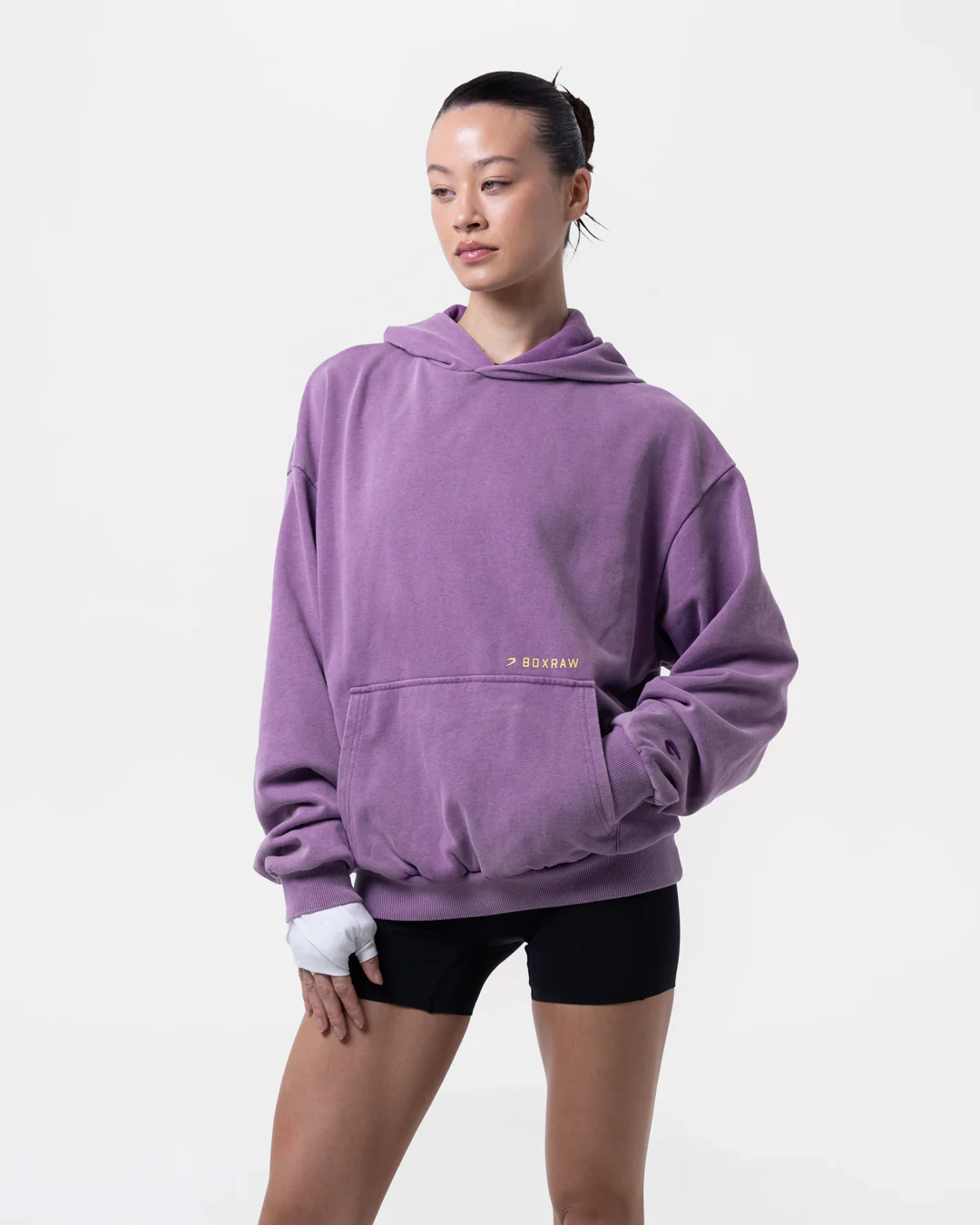 Sparring Club Oversized Hoodie - Washed Purple - Image 6