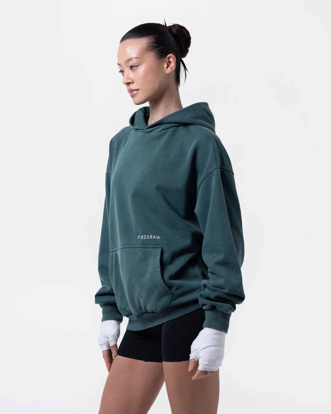 Sparring Club Oversized Hoodie - Washed Teal - Image 4