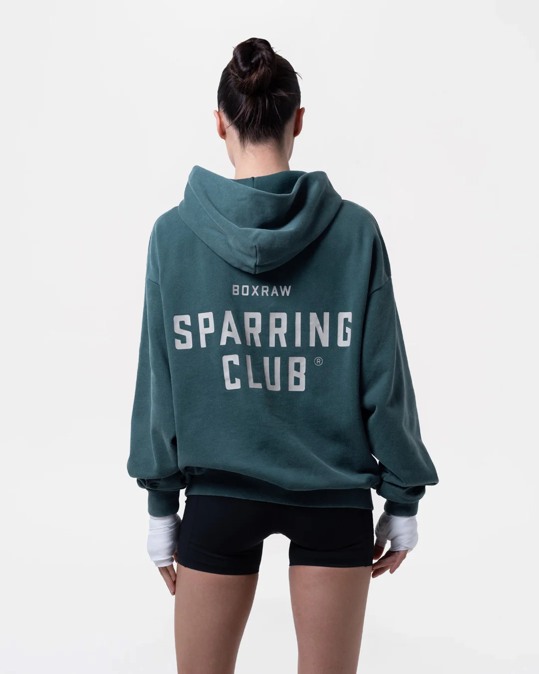 Sparring Club Oversized Hoodie - Washed Teal - Image 5