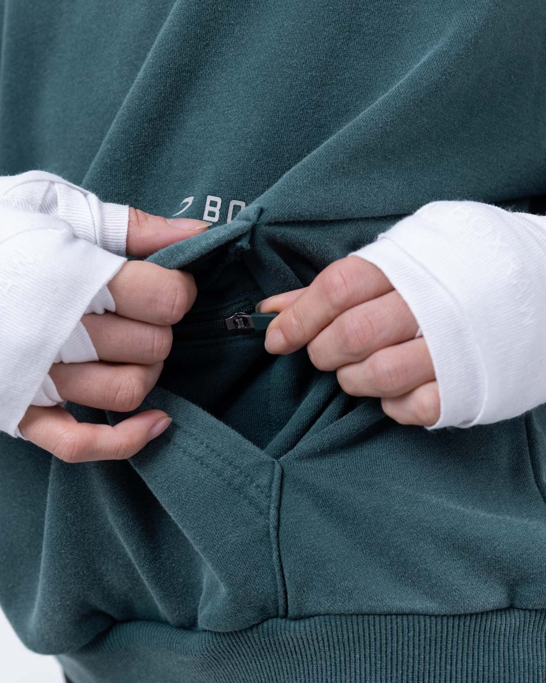 Sparring Club Oversized Hoodie - Washed Teal - Image 7