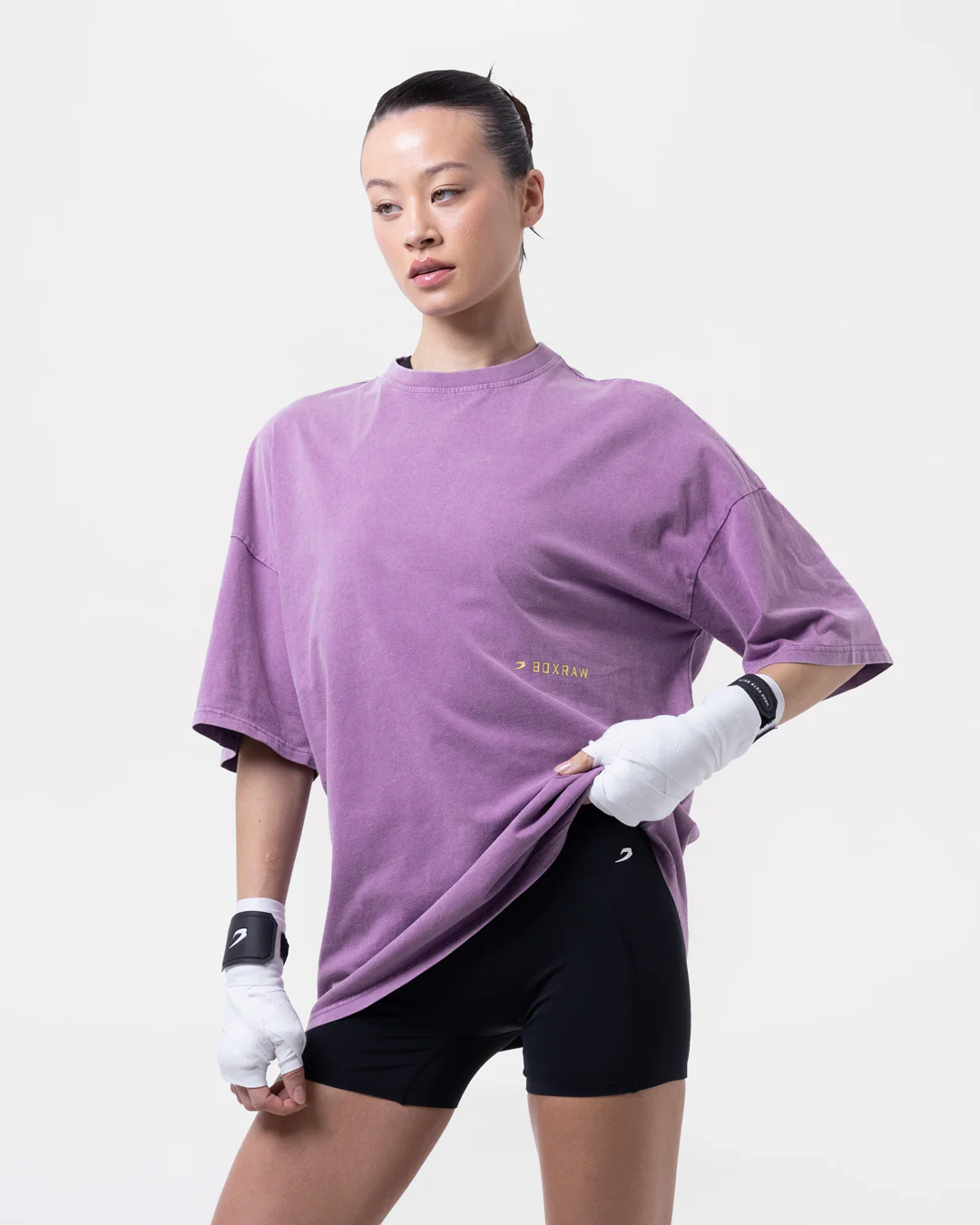 Sparring Club Oversized T-Shirt - Washed Purple - Image 3