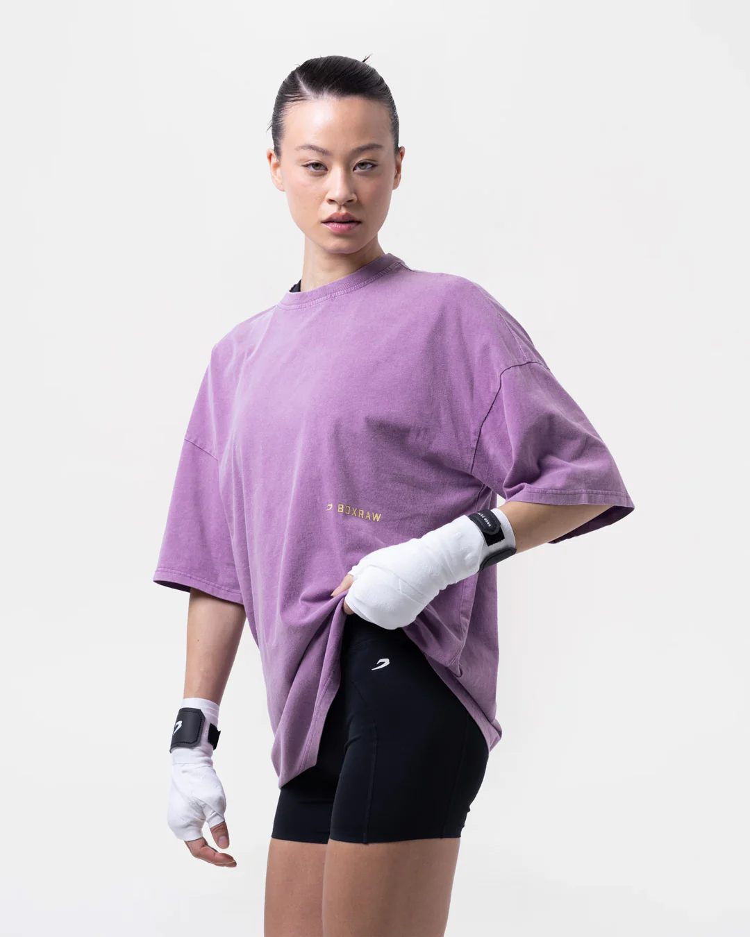 Sparring Club Oversized T-Shirt - Washed Purple - Image 4