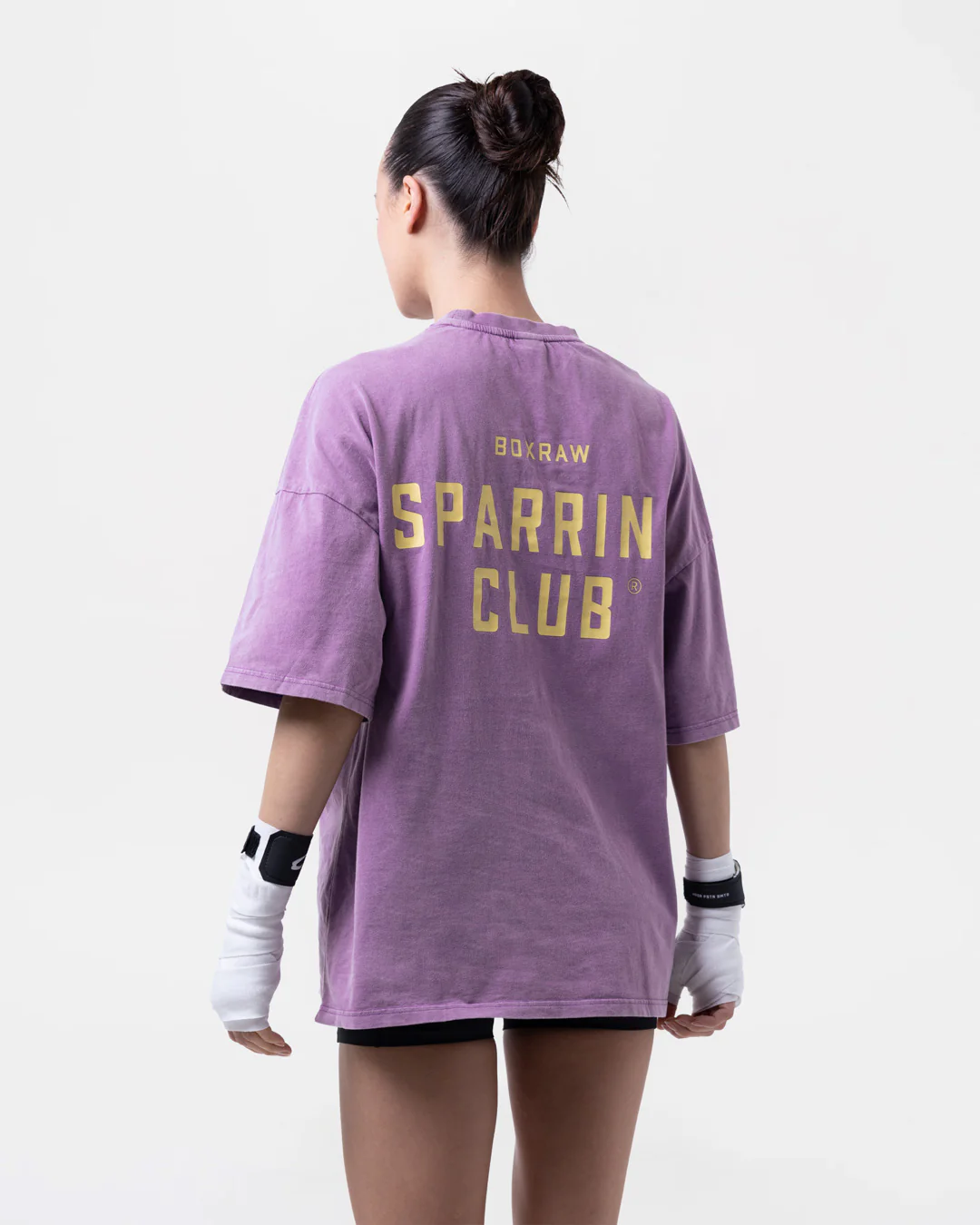 Sparring Club Oversized T-Shirt - Washed Purple - Image 5