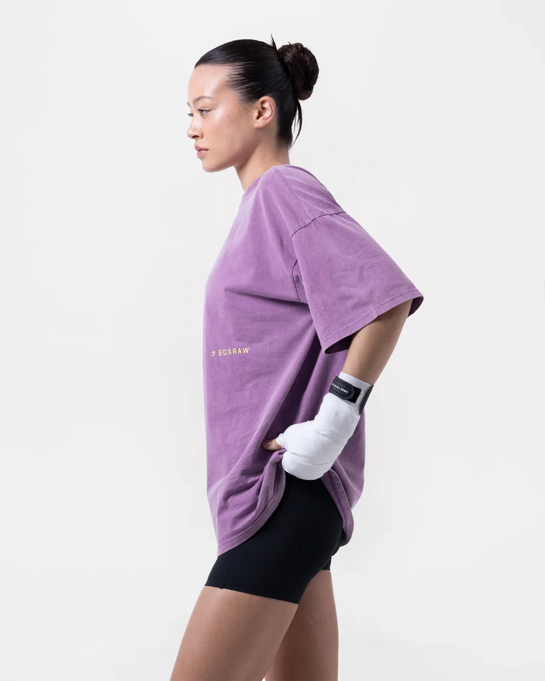 Sparring Club Oversized T-Shirt - Washed Purple - Image 6